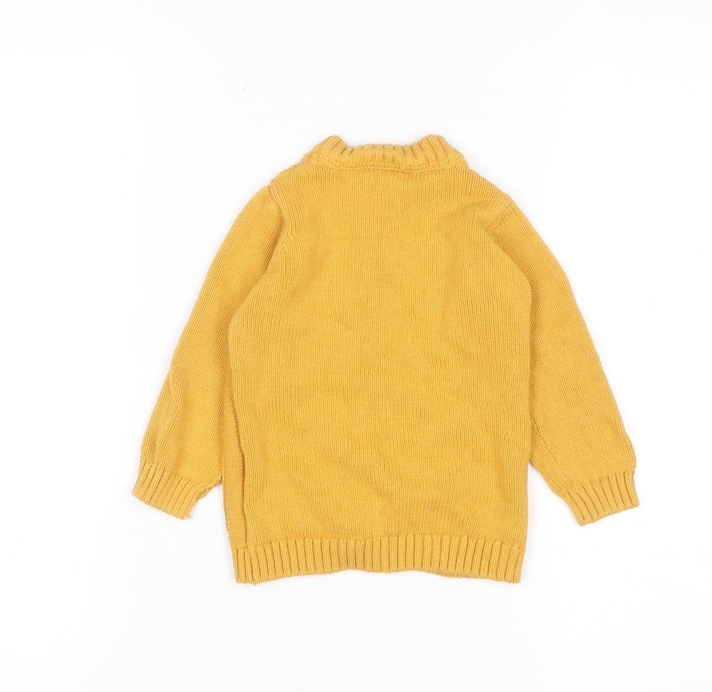 So Cute Unisex Baby Yellow Knit Cotton Button Cardigan 12-18 Months