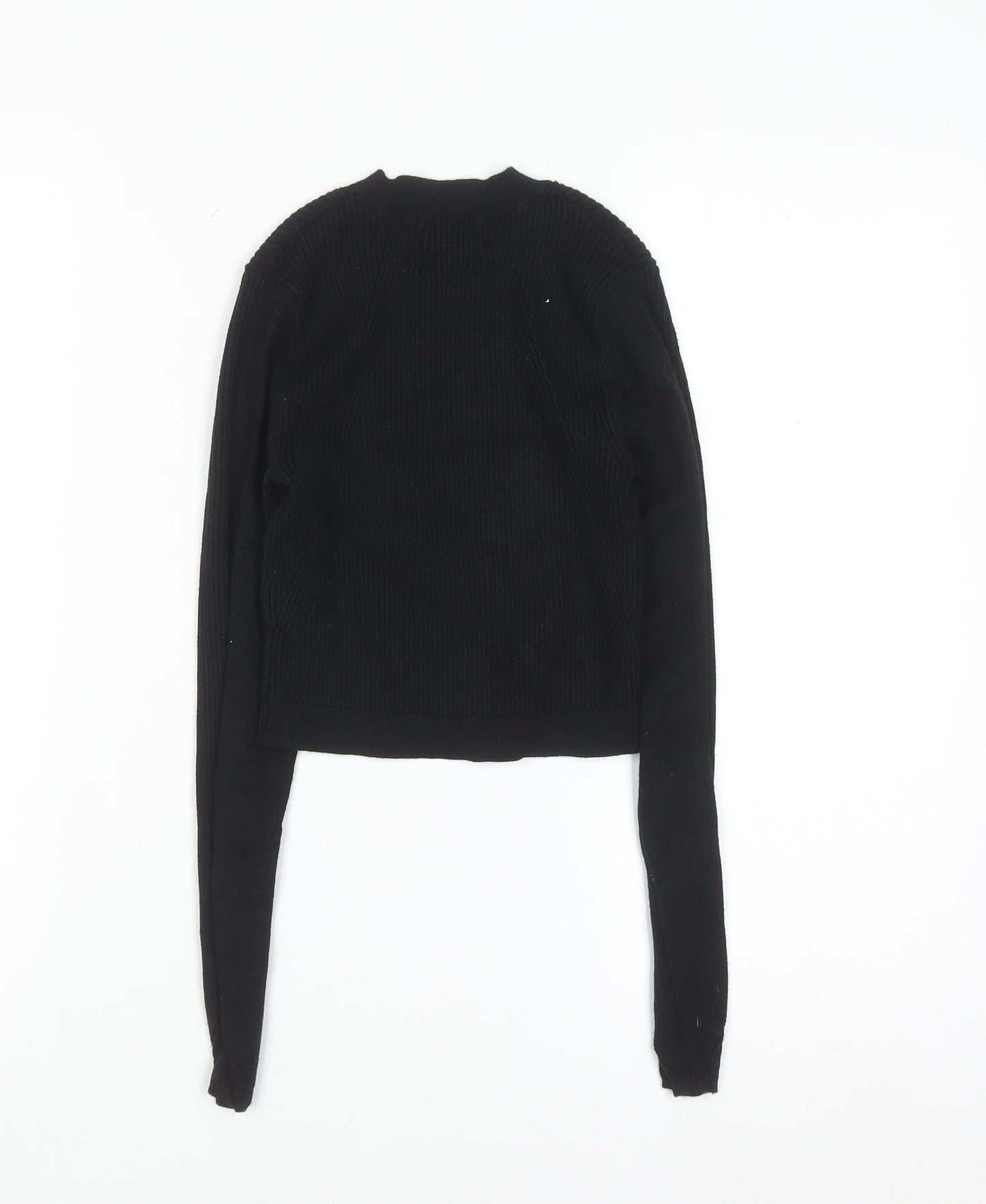 Jack Wills Womens Black 2XS Crew Neck Knit Pullover Jumper