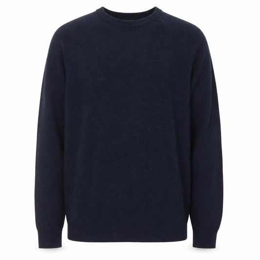 Cotton Traders Men's Navy Blue Cotton Crew Neck Jumper M