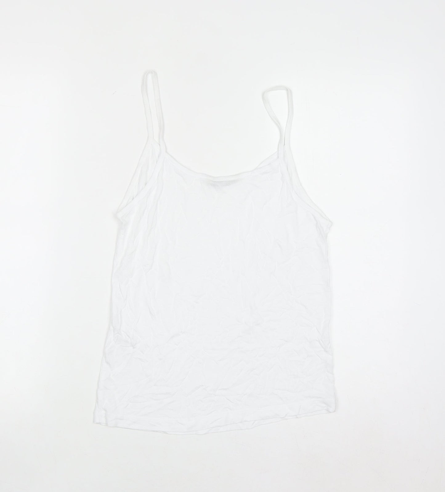 Tu Women’s White 100% Viscose Camisole Tank Top Size 10