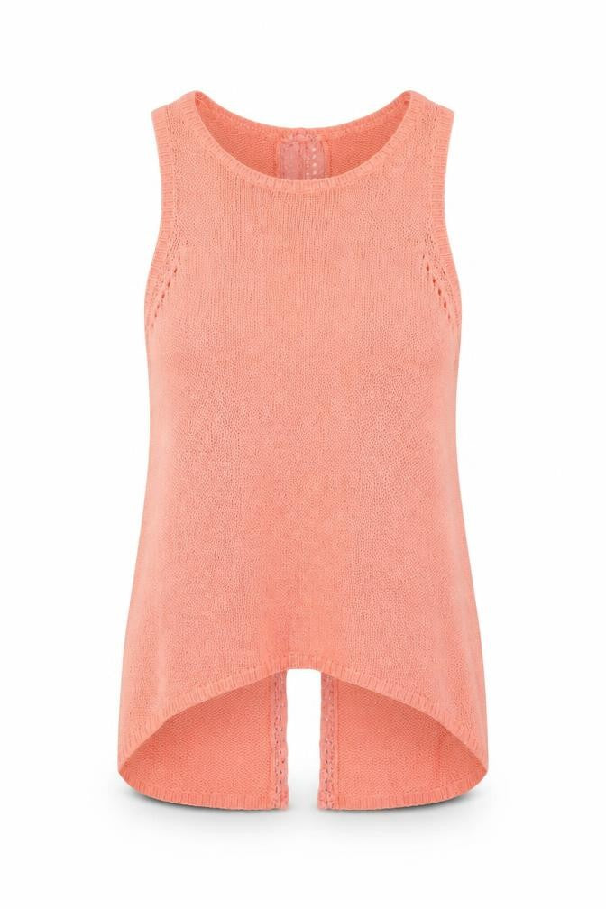 New Look Women’s Pink Knit Sleeveless Vest Jumper Size 6