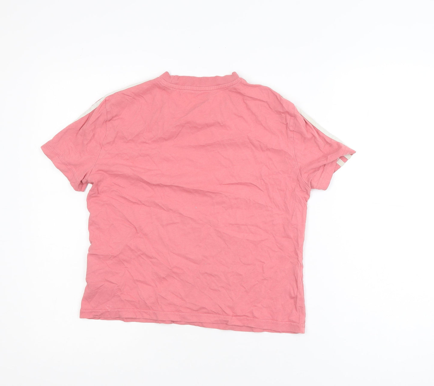 Adidas Girls Pink XS Short Sleeve Crew Neck Cotton T-Shirt