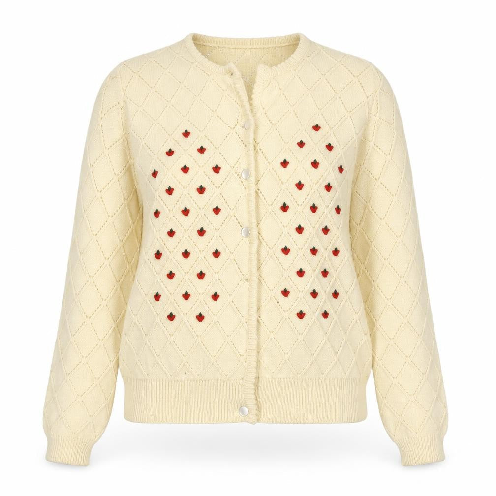 Giesswein Women's Ivory Wool Cardigan Size 16 Classic Knit