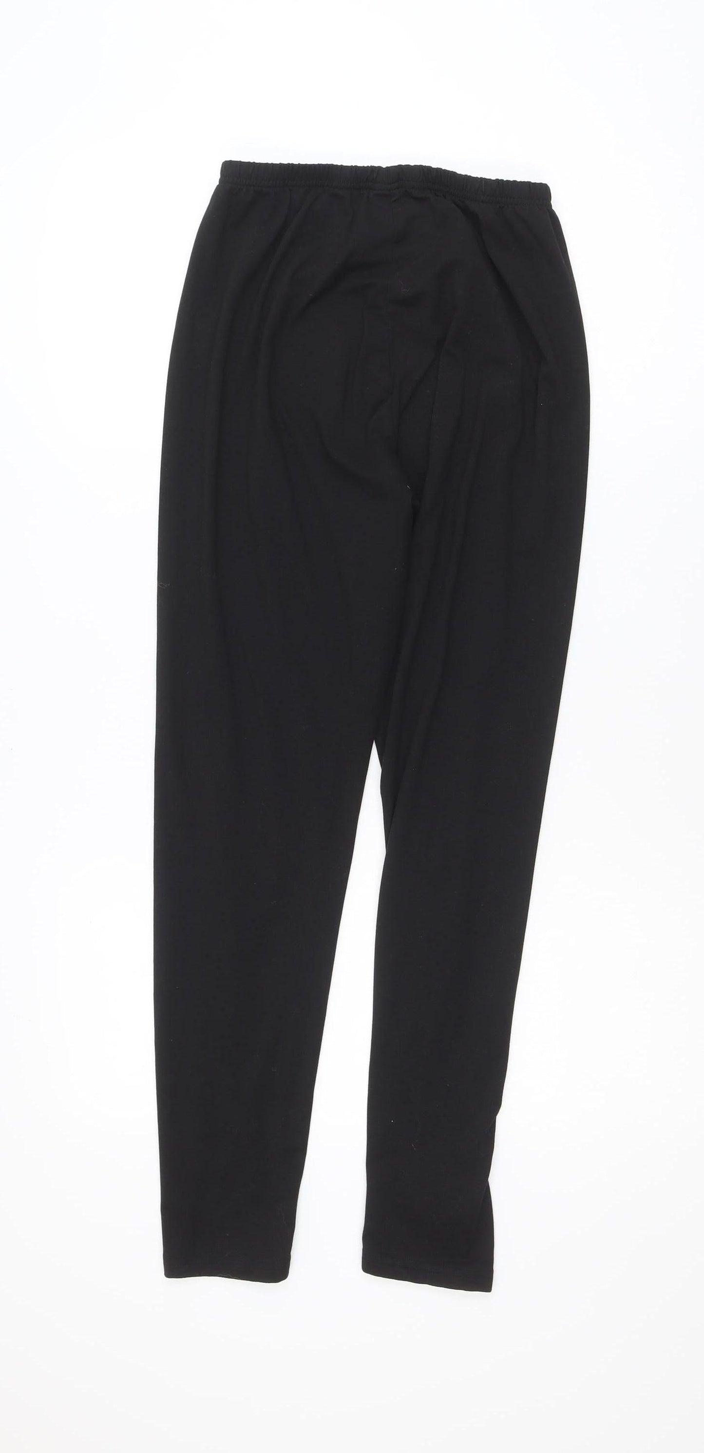 SHEIN Women Black M Ankle Leggings 90% Polyester Stretch