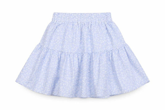 SHEIN Women Blue Floral A-Line Short Skirt XS Lightweight