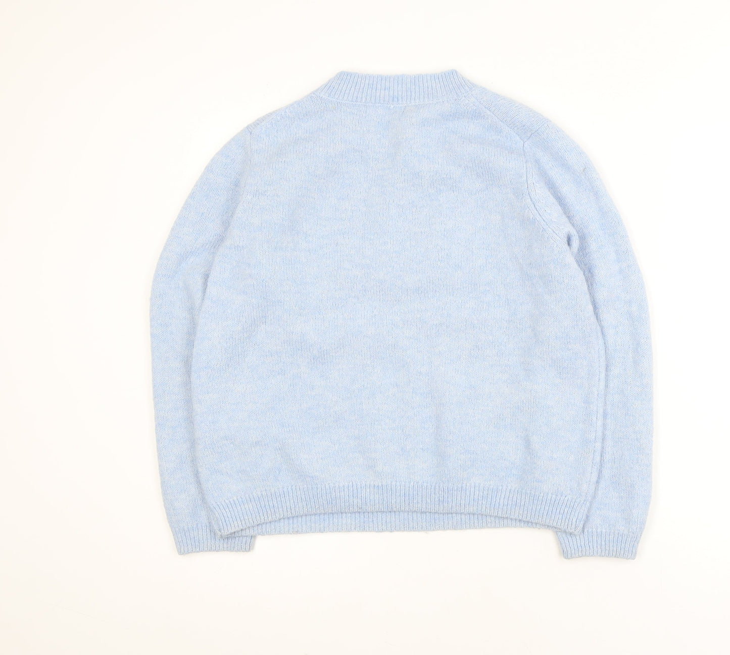 Primark Women Blue Sequin Aspen Pullover Jumper Size M