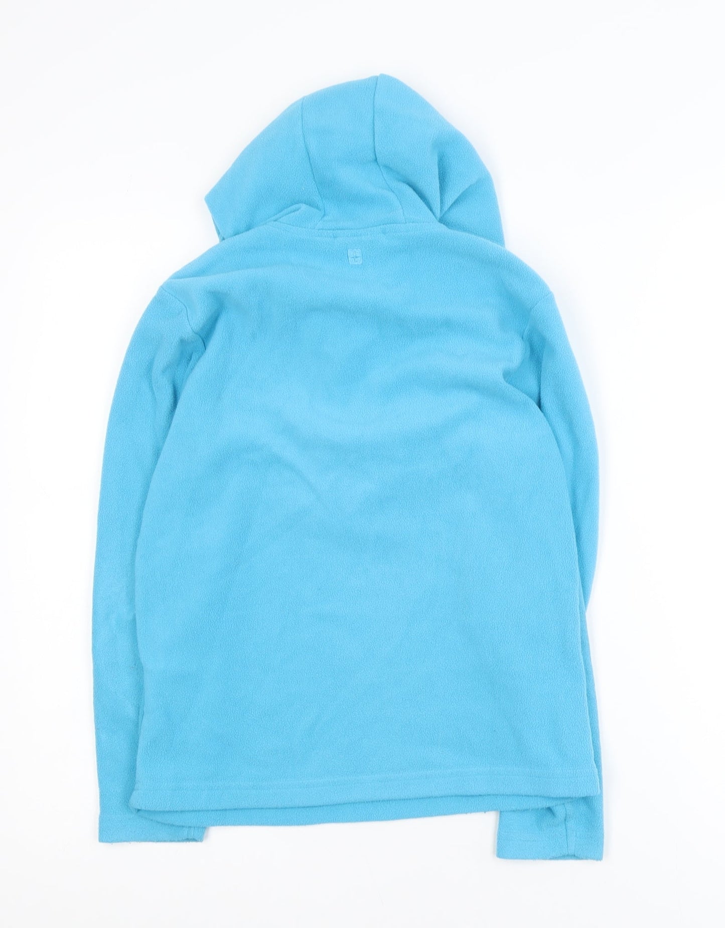 Mountain Warehouse Boys Blue Fleece 1/4 Zip Hooded Jacket 11-12 Years