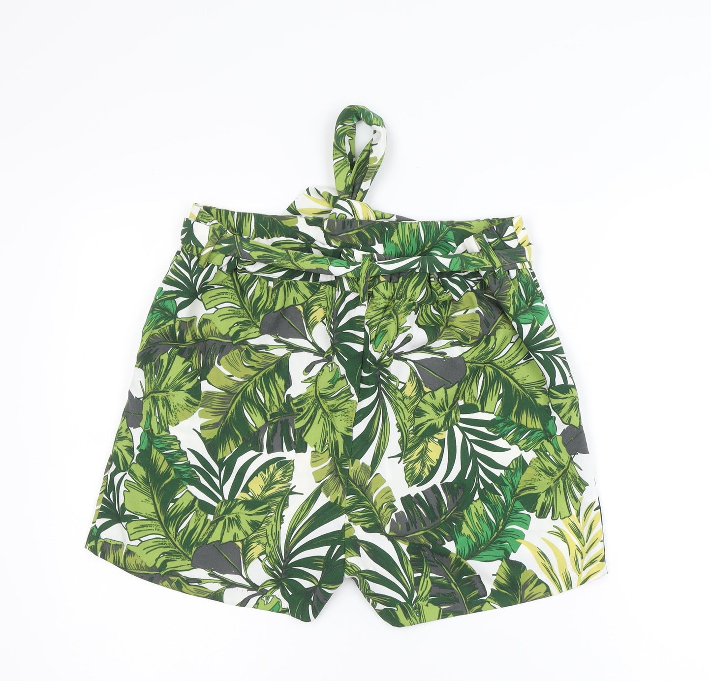 Guess Women’s Multicoloured Tropical Paperbag Shorts Size M