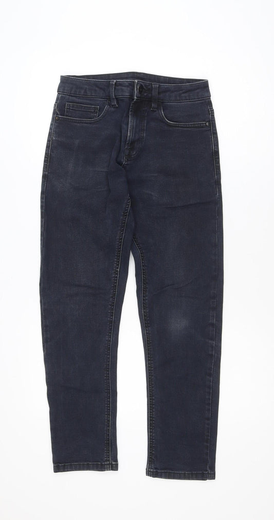Next Mens Blue Motion Flex Slim Fit Trousers 28S Denim