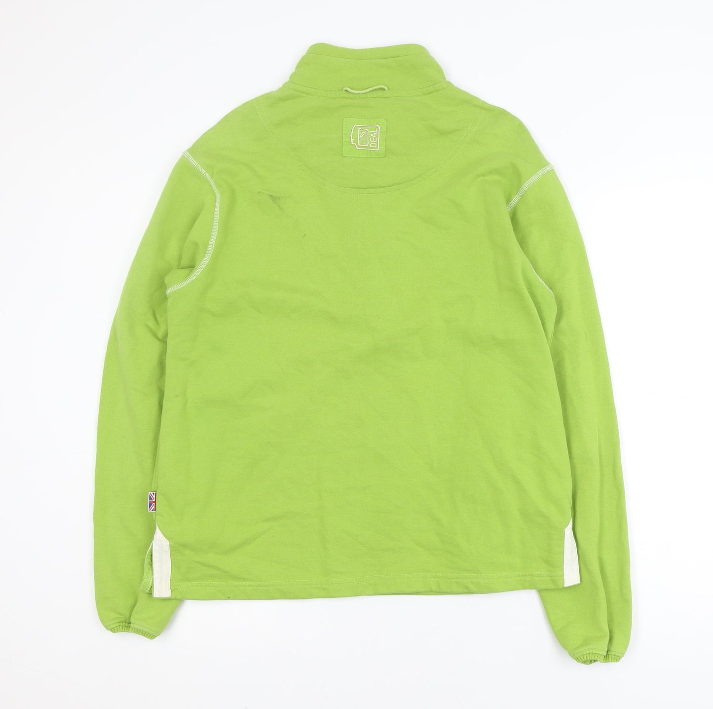 DEAL Men’s Green 1/2 Zip Cotton Activewear Jacket Size L