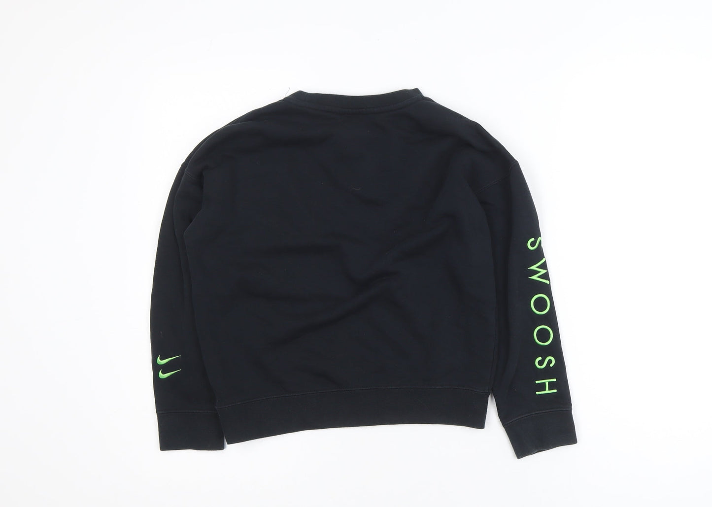 Nike Boys Black Graphic Pullover Sweatshirt Size Small 128-137cm