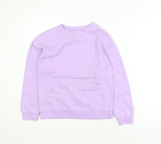 Primark Teens Lilac Pullover Sweatshirt 9-10Y Cotton Blend