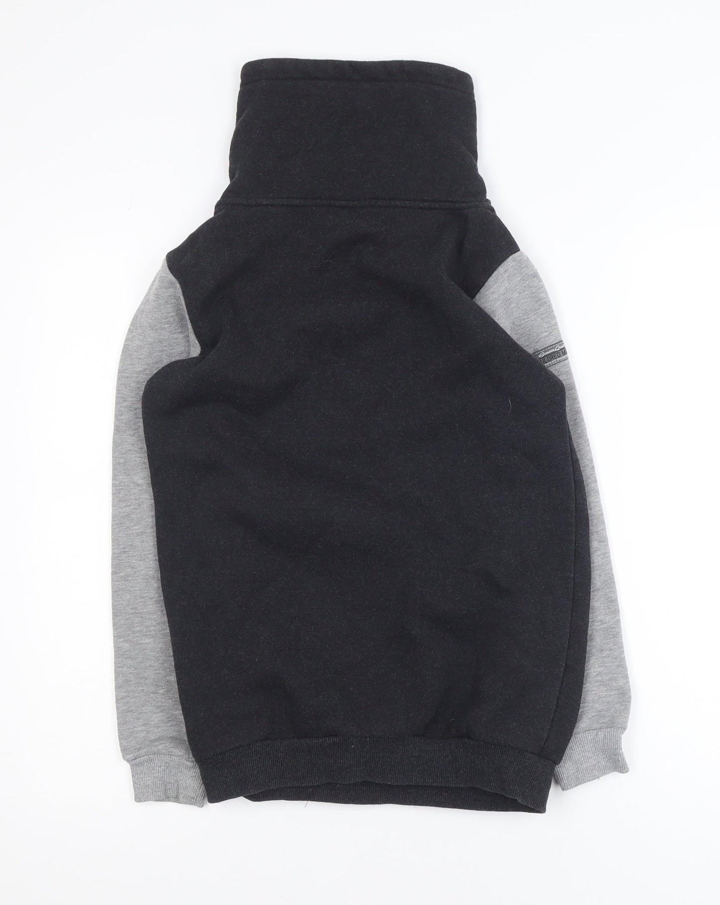 Aeropilote Teens Black Grey High Neck Pullover Sweatshirt 14 Plus
