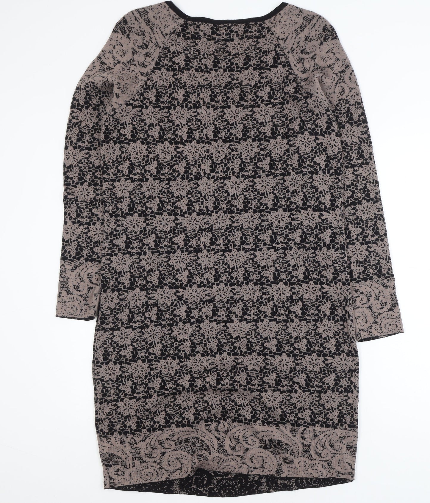 Marks and Spencer Per Una Women Brown Knit Shift Dress Size 16