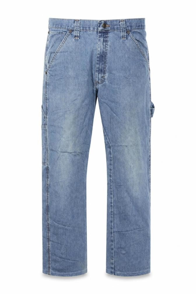 Wrangler Men's Blue Straight Fit Denim Jeans 34x32 Regular
