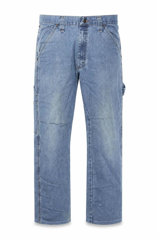 Wrangler Men's Blue Straight Fit Denim Jeans 34x32 Regular
