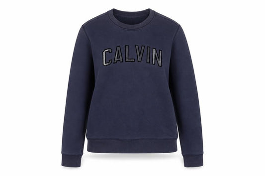 Calvin Klein Jeans Womens Navy Blue Cotton Sweatshirt M