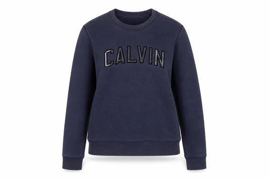 Calvin Klein Jeans Womens Navy Blue Cotton Sweatshirt M