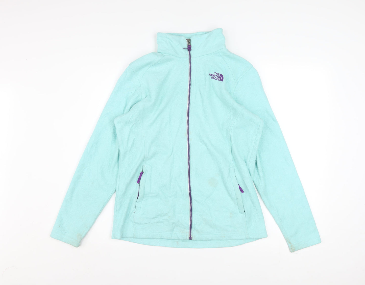The North Face Girls Blue Fleece Full Zip Jacket Size 18 XL