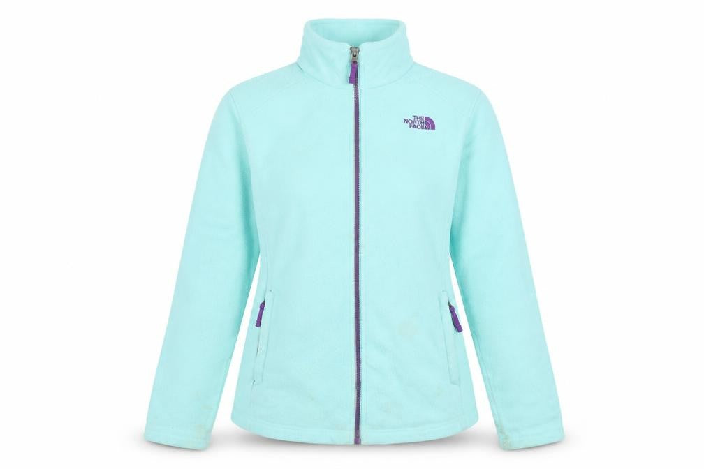 The North Face Girls Blue Fleece Full Zip Jacket Size 18 XL