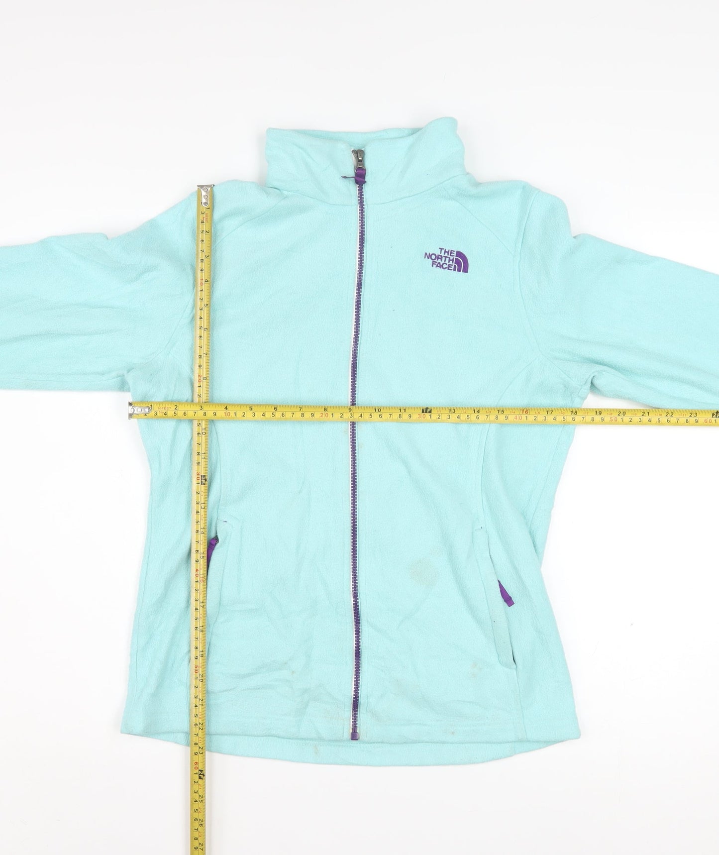 The North Face Girls Blue Fleece Full Zip Jacket Size 18 XL