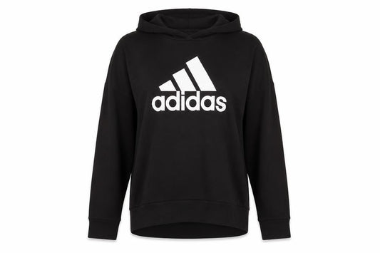 Adidas Women's Black Pullover Hoodie M 12-14 Cotton Blend
