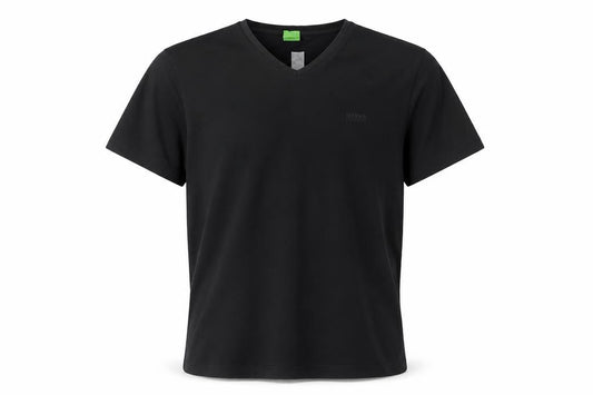Hugo Boss Men Black Slim Fit V-Neck Cotton T-Shirt Size L