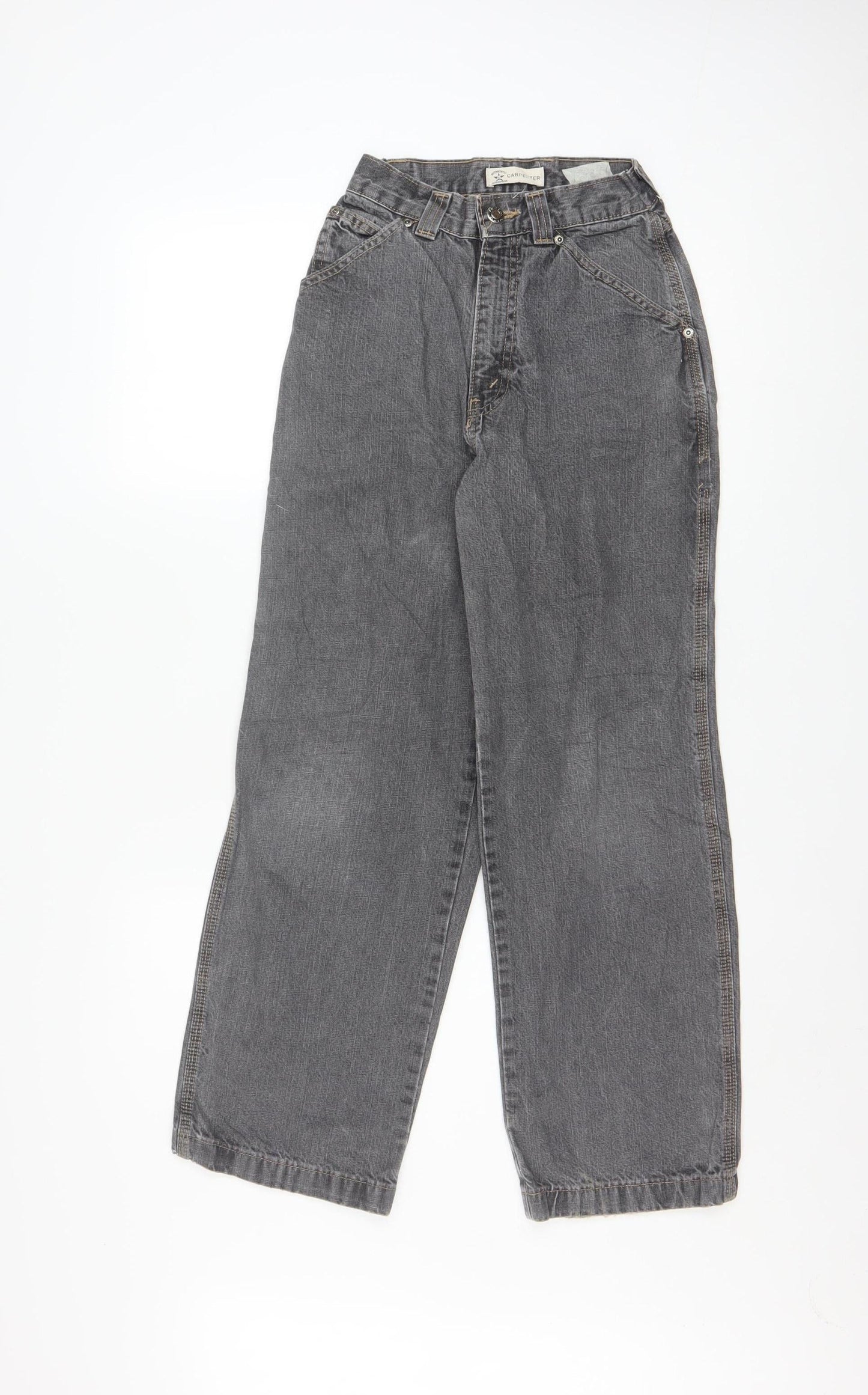 Authentic Carpenter Women's Grey 12 Slim High Rise Straight Jeans