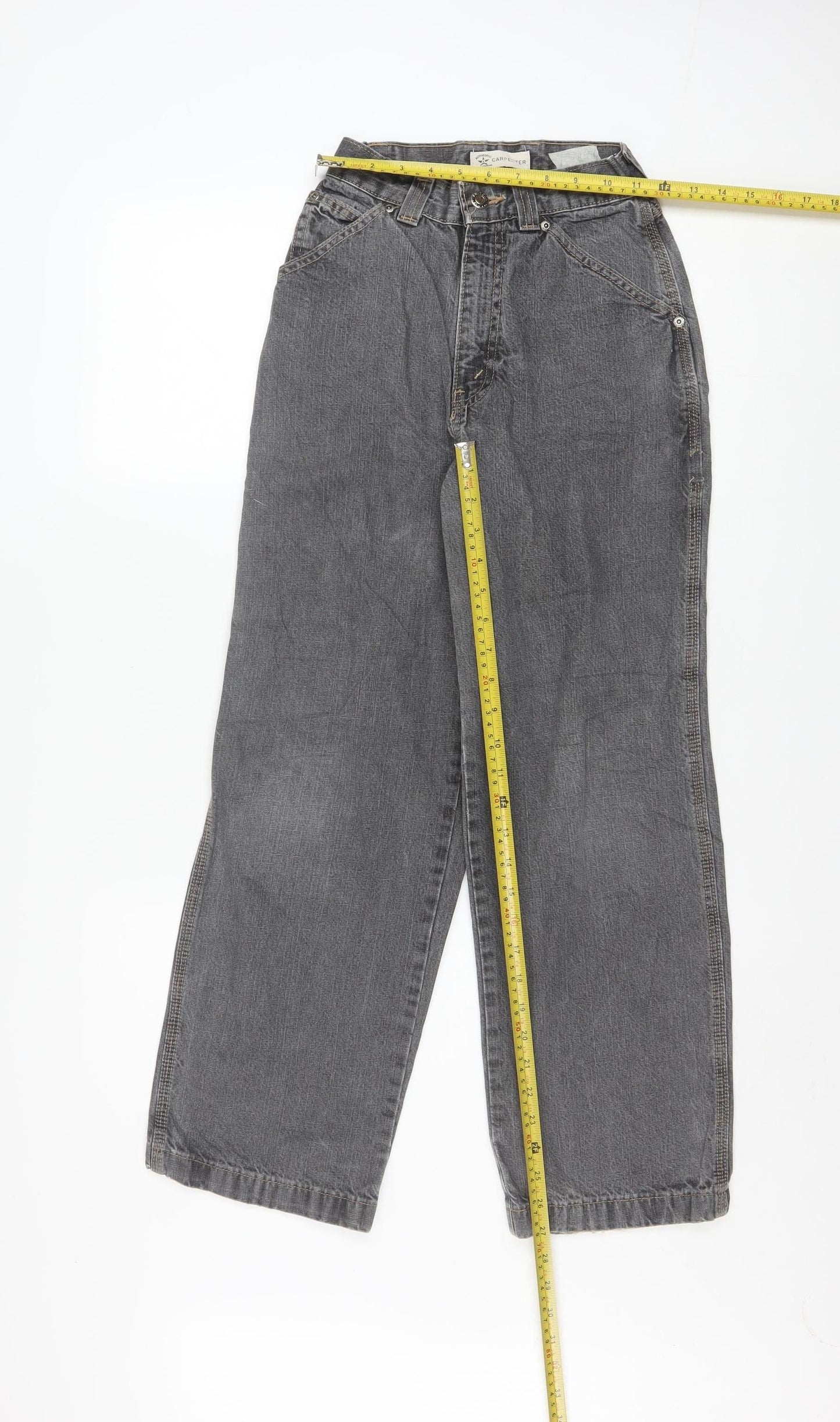 Authentic Carpenter Women's Grey 12 Slim High Rise Straight Jeans