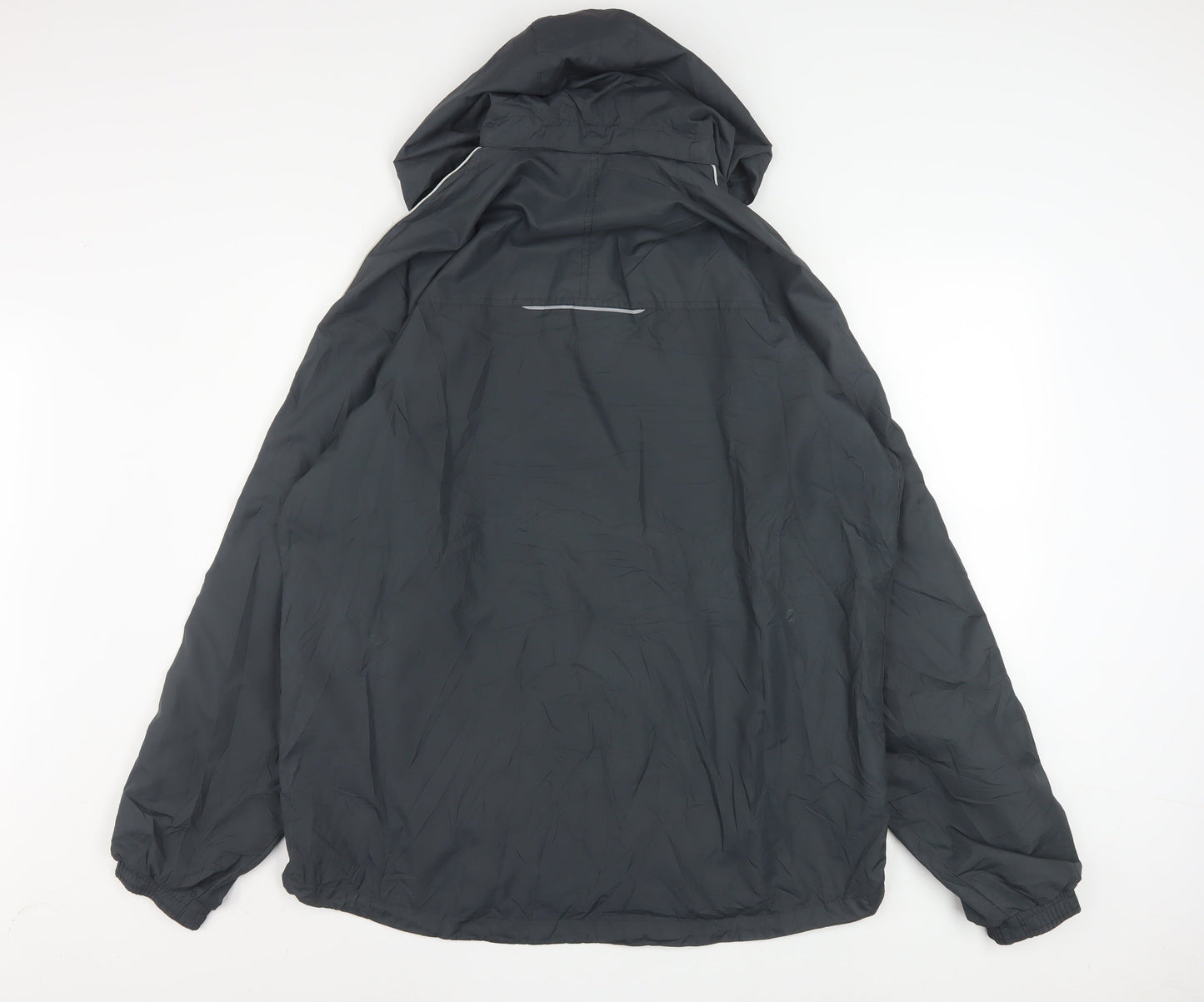 Umbro Mens Black XL Hooded Windbreaker Jacket