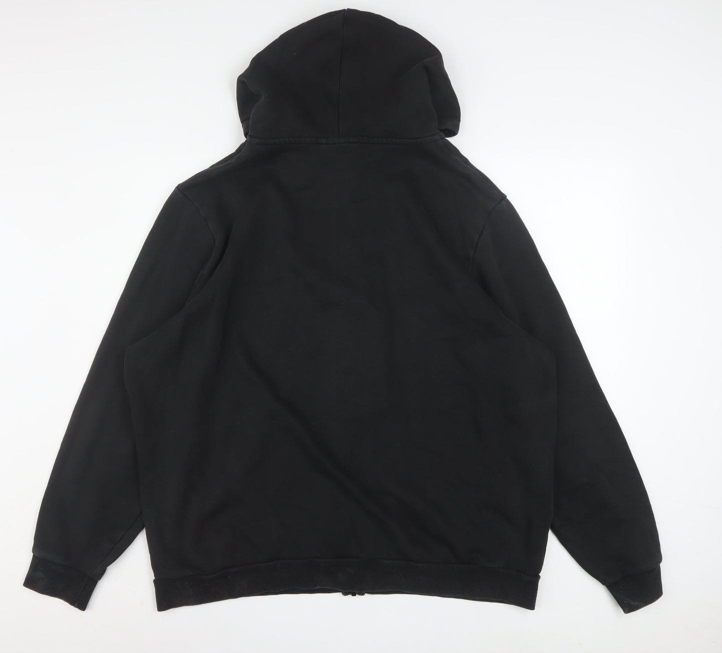 Puma Mens Black XXL Full Zip Hoodie Cotton Blend Graphic