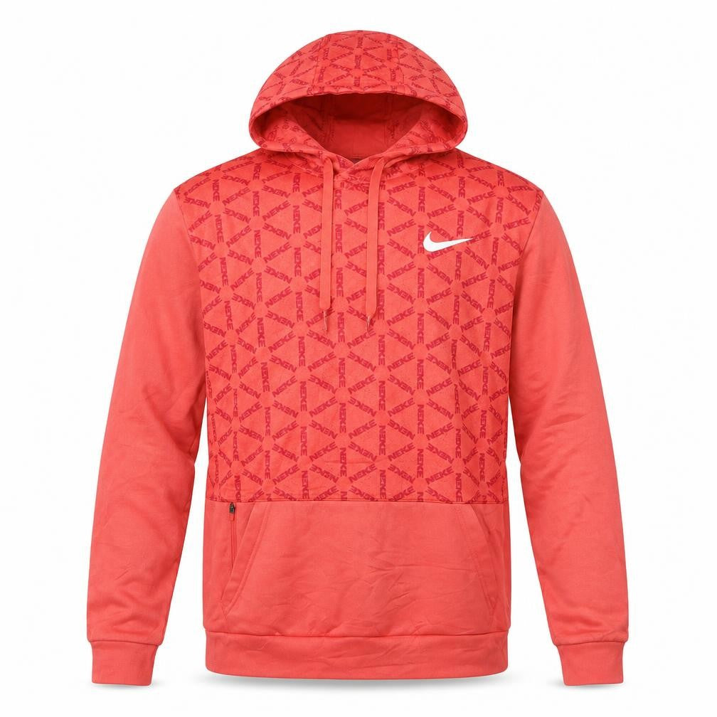 Nike Men's Red Therma-Fit Pullover Hoodie Small Athletic Fleece