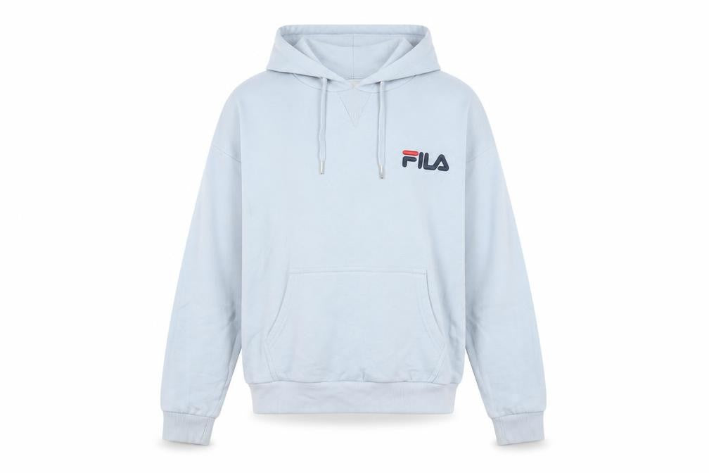 Fila Men's Blue Pullover Hoodie XS Regular Fit Fleece