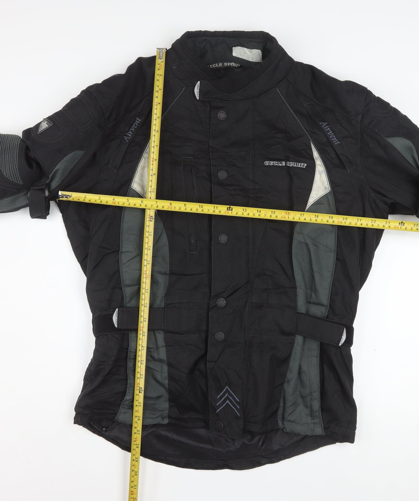 Cycle Spirit Men's Black L Motorcycle Jacket Waterproof Lined