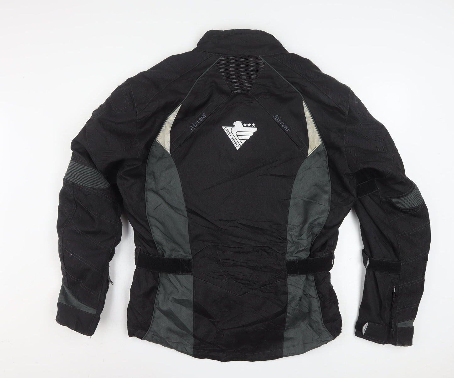 Cycle Spirit Men's Black L Motorcycle Jacket Waterproof Lined