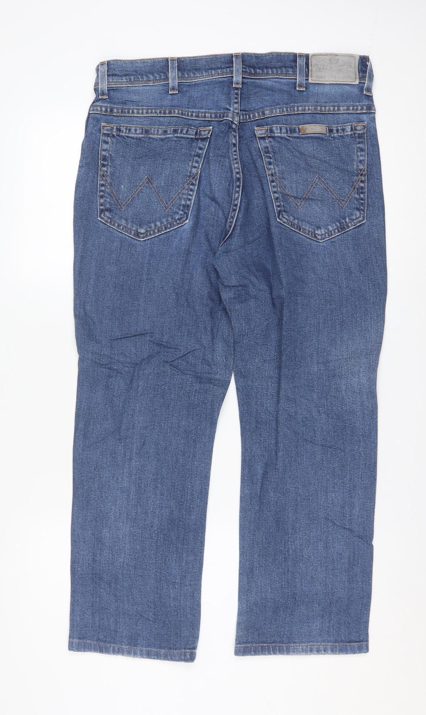 Wrangler Men Blue Regular Fit Straight Denim Jeans W33 L30
