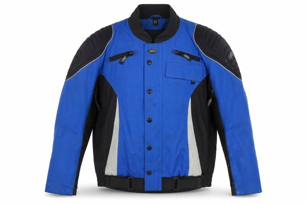 Cortech Men's Blue Motorcycle Jacket Size 42 Regular Waterproof Lined