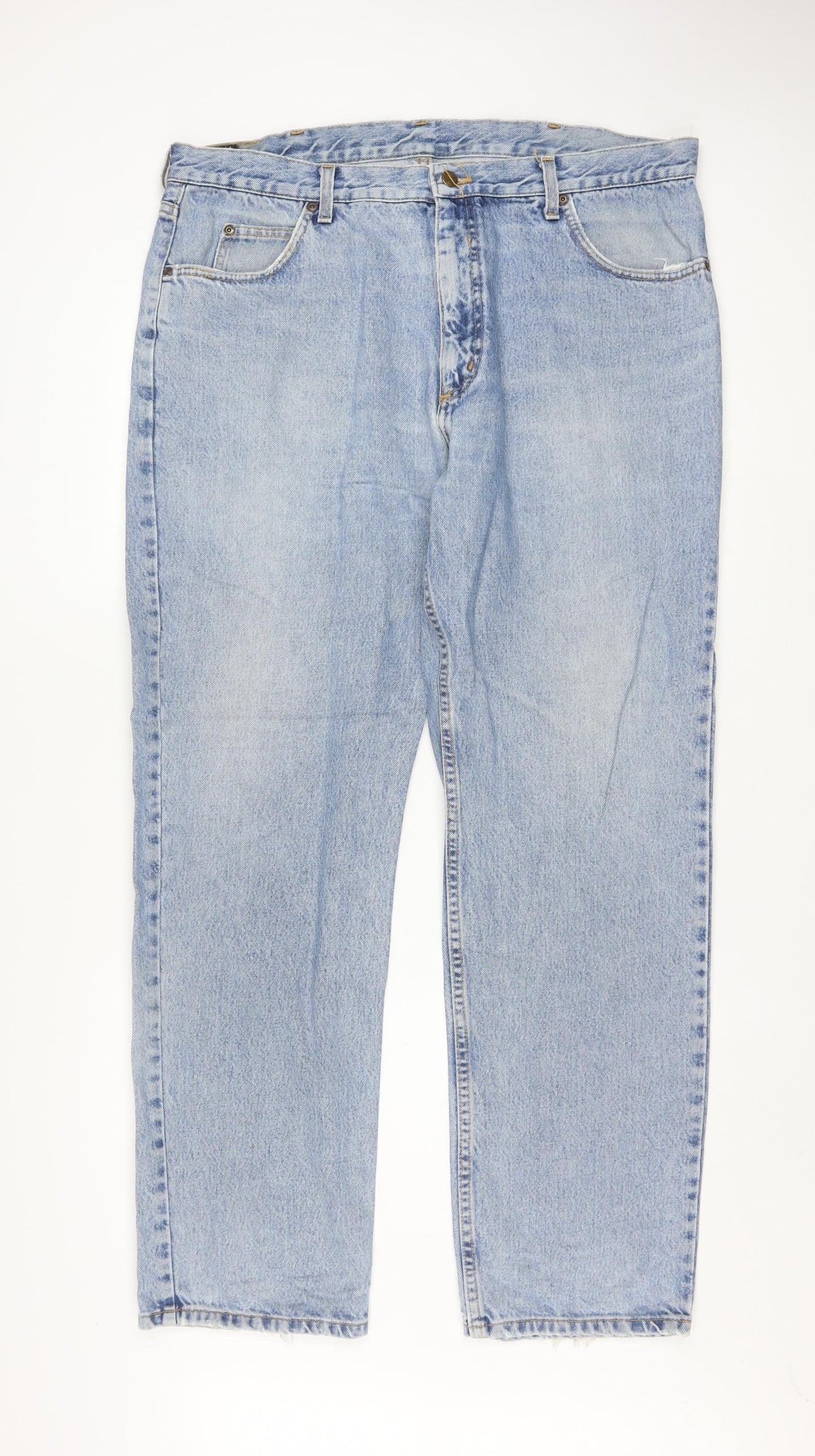 Lee Mens Blue Light Wash Straight Leg Denim Jeans Size 32x31