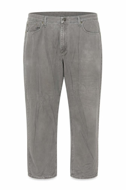 Wrangler Men's Grey Straight Fit Jeans 40x32 100% Cotton