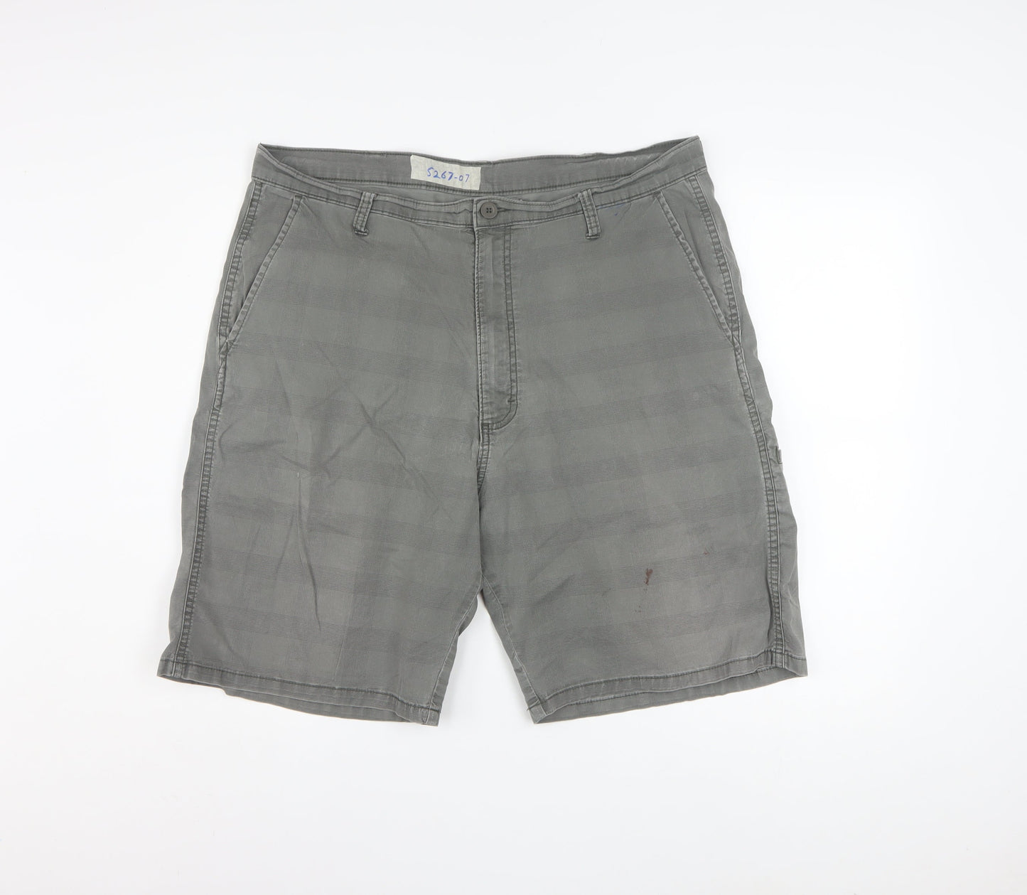 Wrangler Men's Grey Chino Shorts Size 36 Regular Fit Cotton Stretch