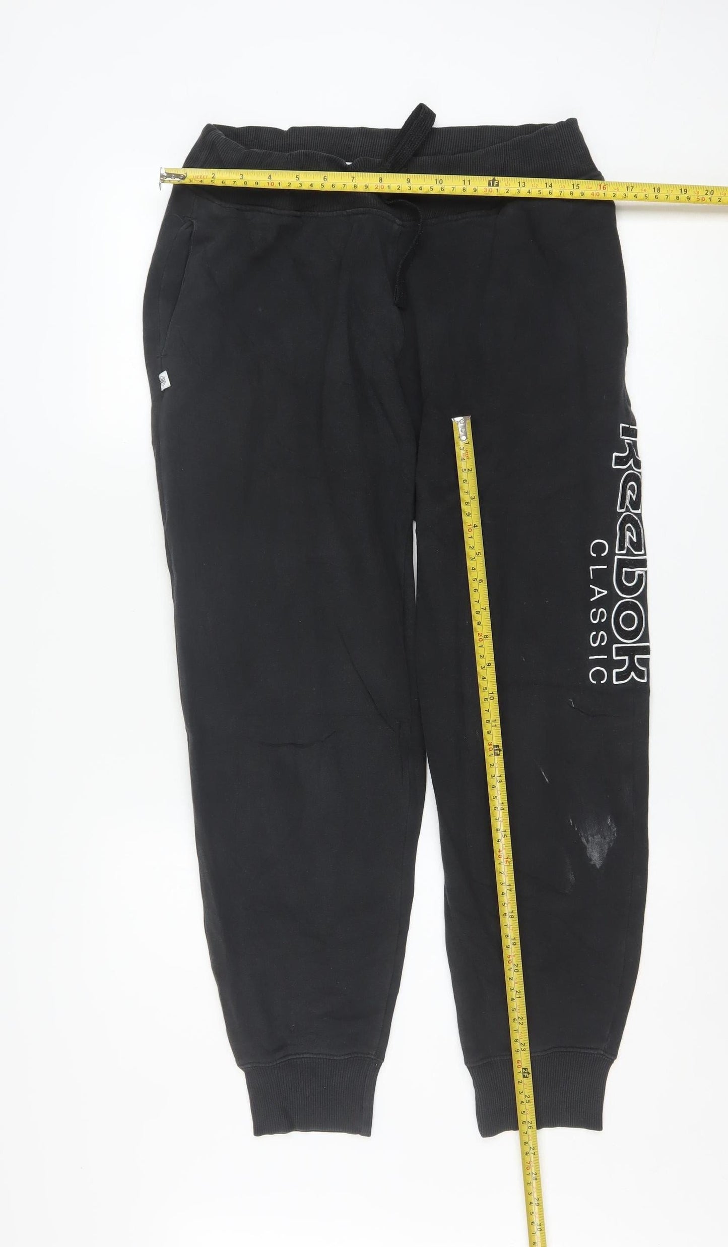Reebok Classic Women's Black Jogger Sweatpants Size M Cotton Blend