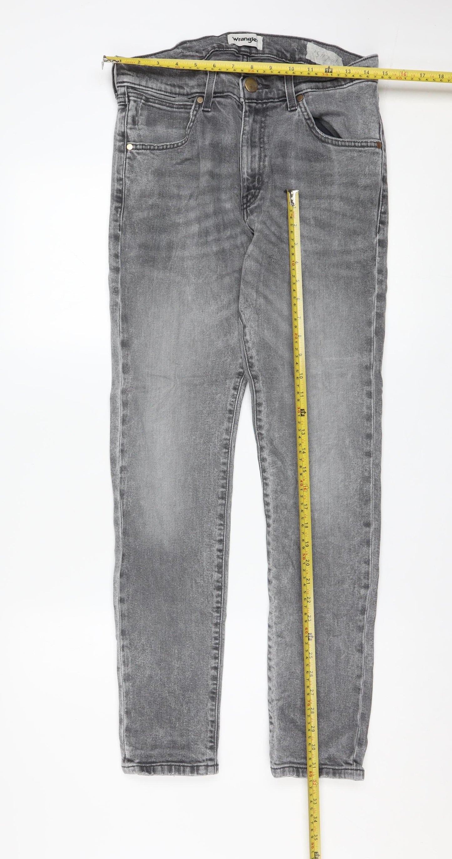 Wrangler Men's Grey Slim Skinny Jeans W30 L32 Denim