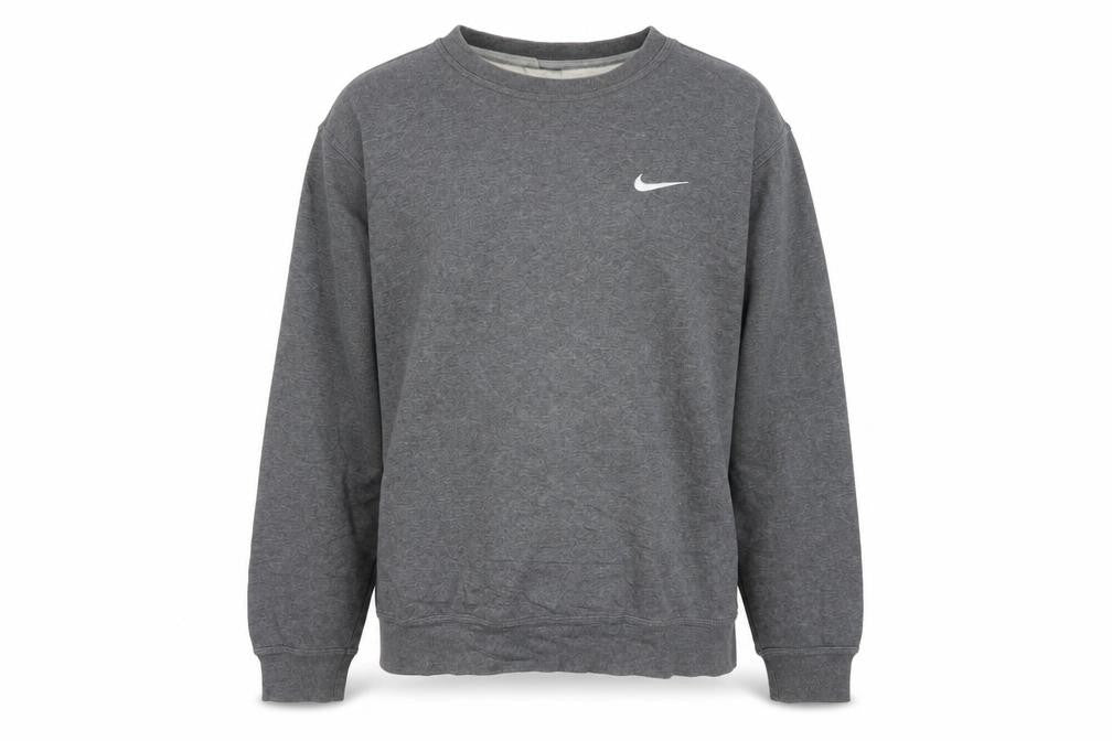 Nike Men's Grey Crew Neck Pullover Sweatshirt Size M