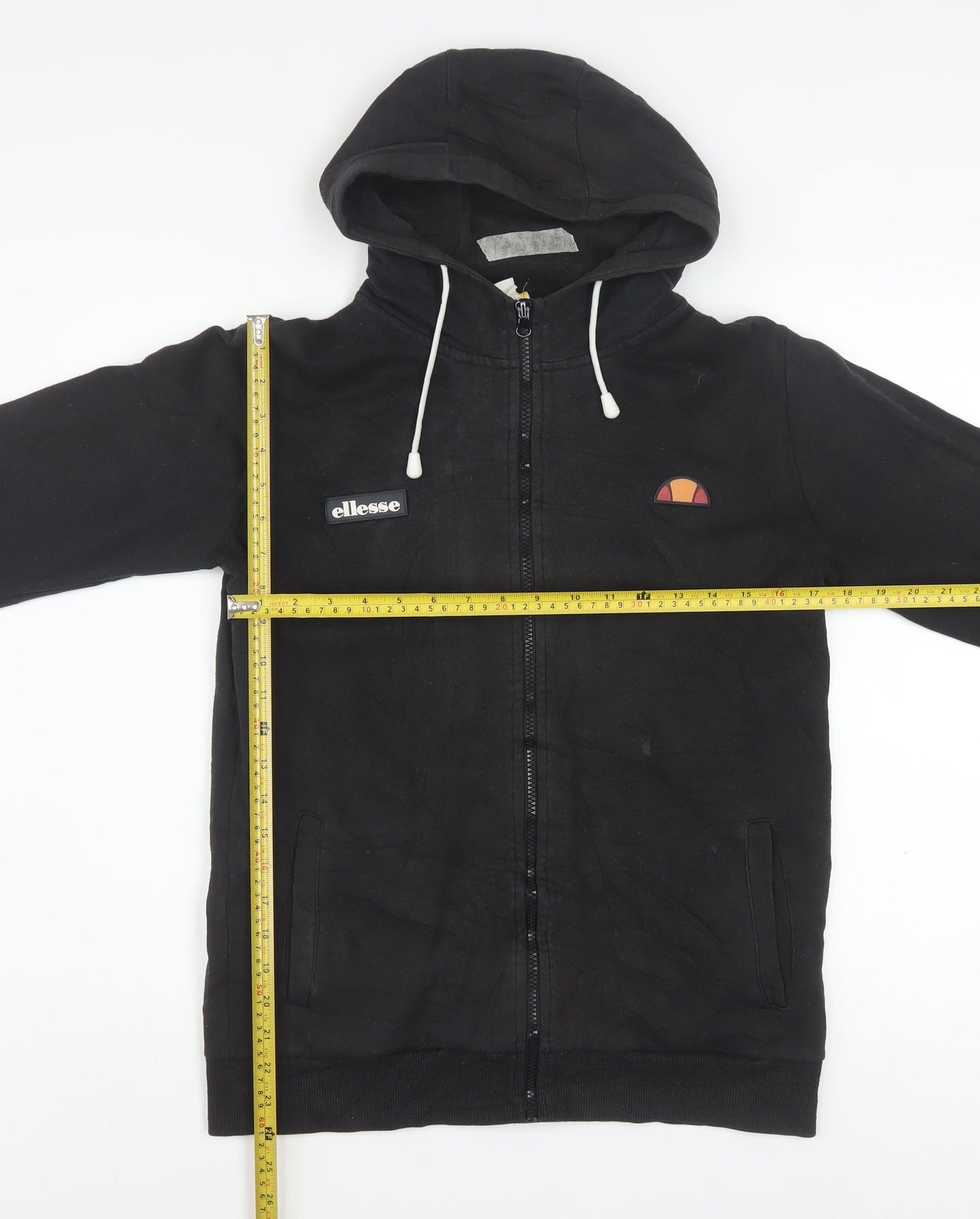 Ellesse Men's Black Full Zip Hoodie S Classic Sportswear