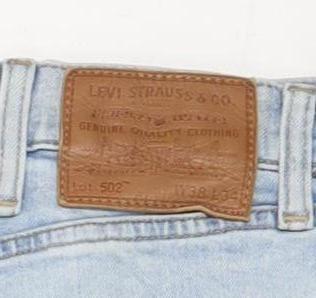 Levi’s 502 Men’s Light Blue Tapered Jeans 33x30 Denim