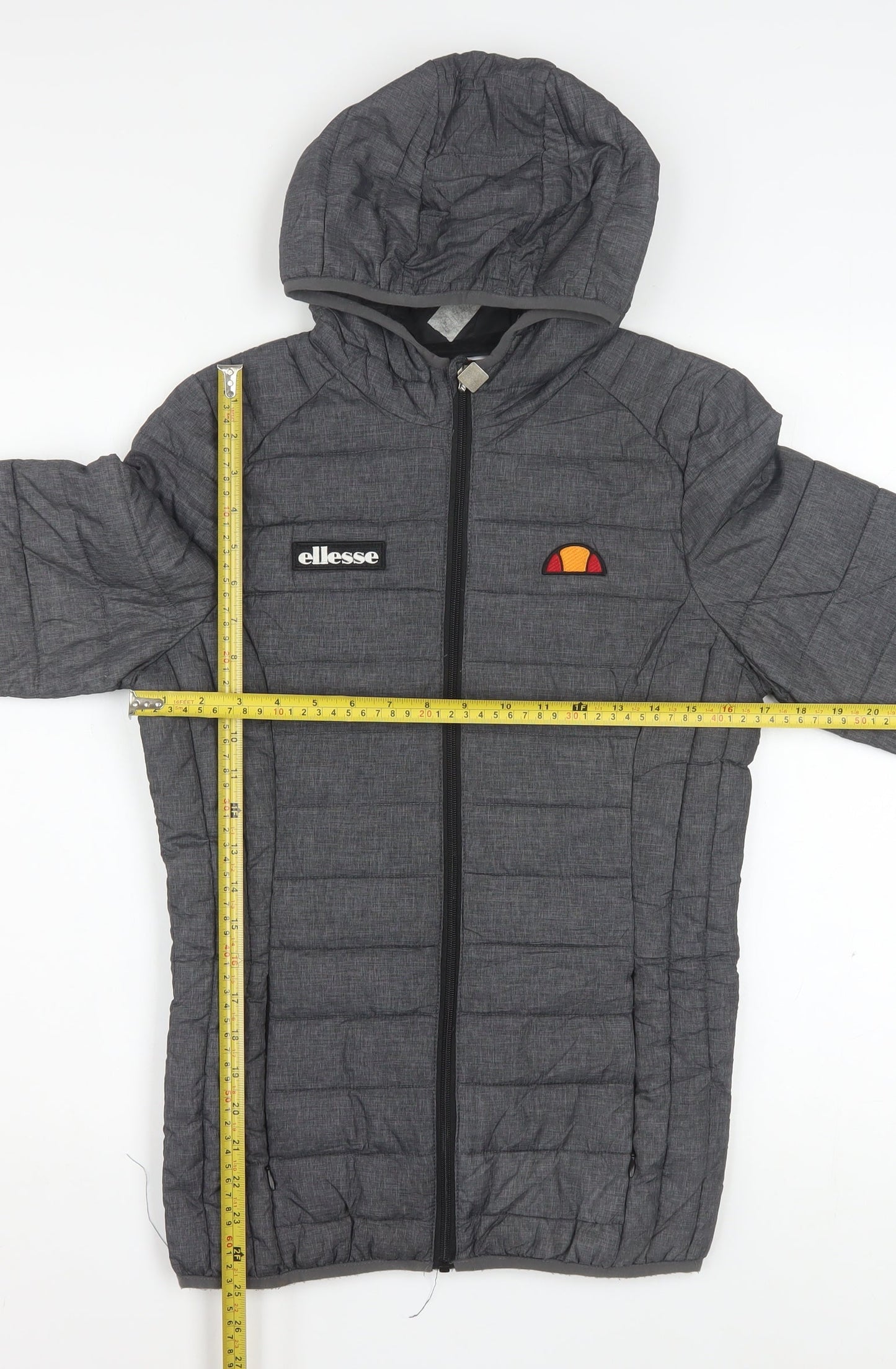 Ellesse Womens Grey Size 6 Hooded Puffer Jacket