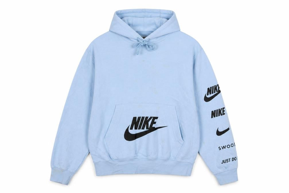 Nike Men's Blue XS Pullover Hoodie Graphic Logo Sports Fleece