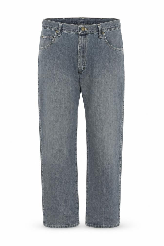 Wrangler Men's Blue 36x34 Regular Fit Straight Denim Jeans