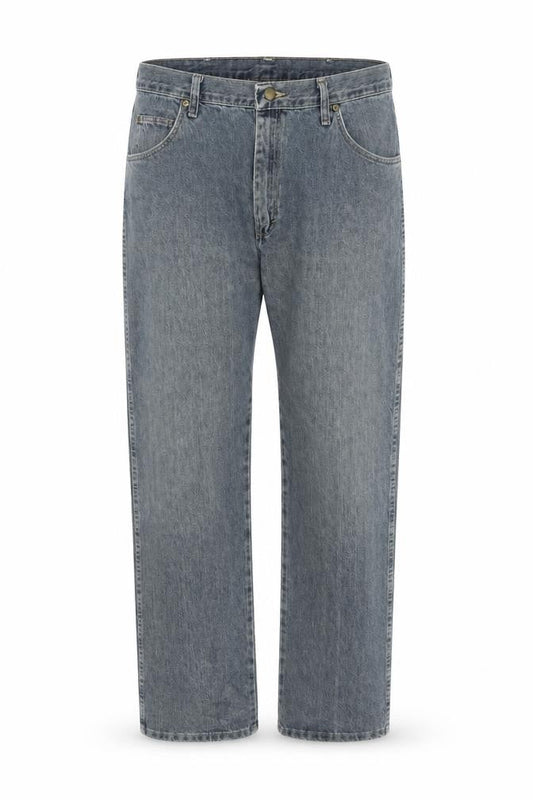 Wrangler Men's Blue 36x34 Regular Fit Straight Denim Jeans