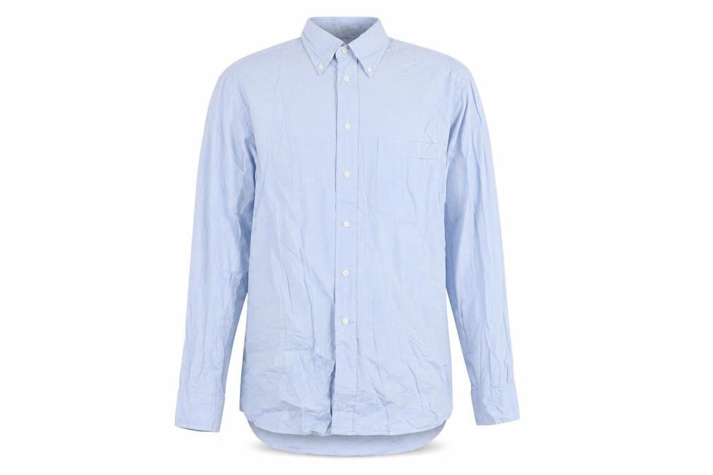 Hugo Boss Men's Blue 41 Button-Down Long Sleeve Cotton Shirt